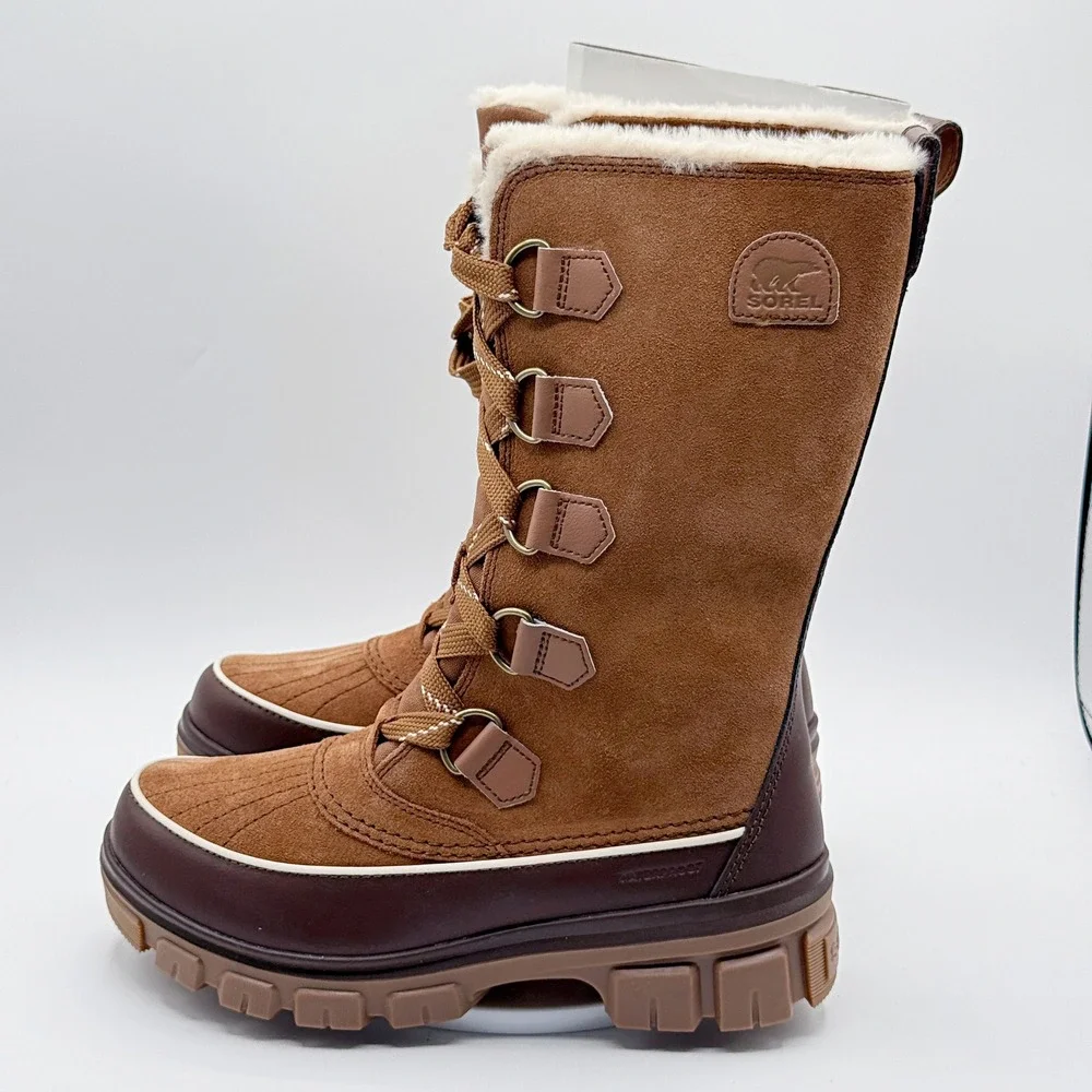 Sorel Tivoli V Tall Boot / Size 8.5 Womens / Tan Tobacco SuedeNL5114-242